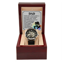 Load image into Gallery viewer, To My Father - Men's Openwork Watch
