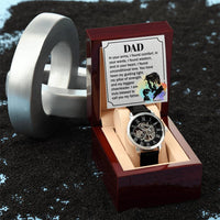 Load image into Gallery viewer, To My Father - Men's Openwork Watch
