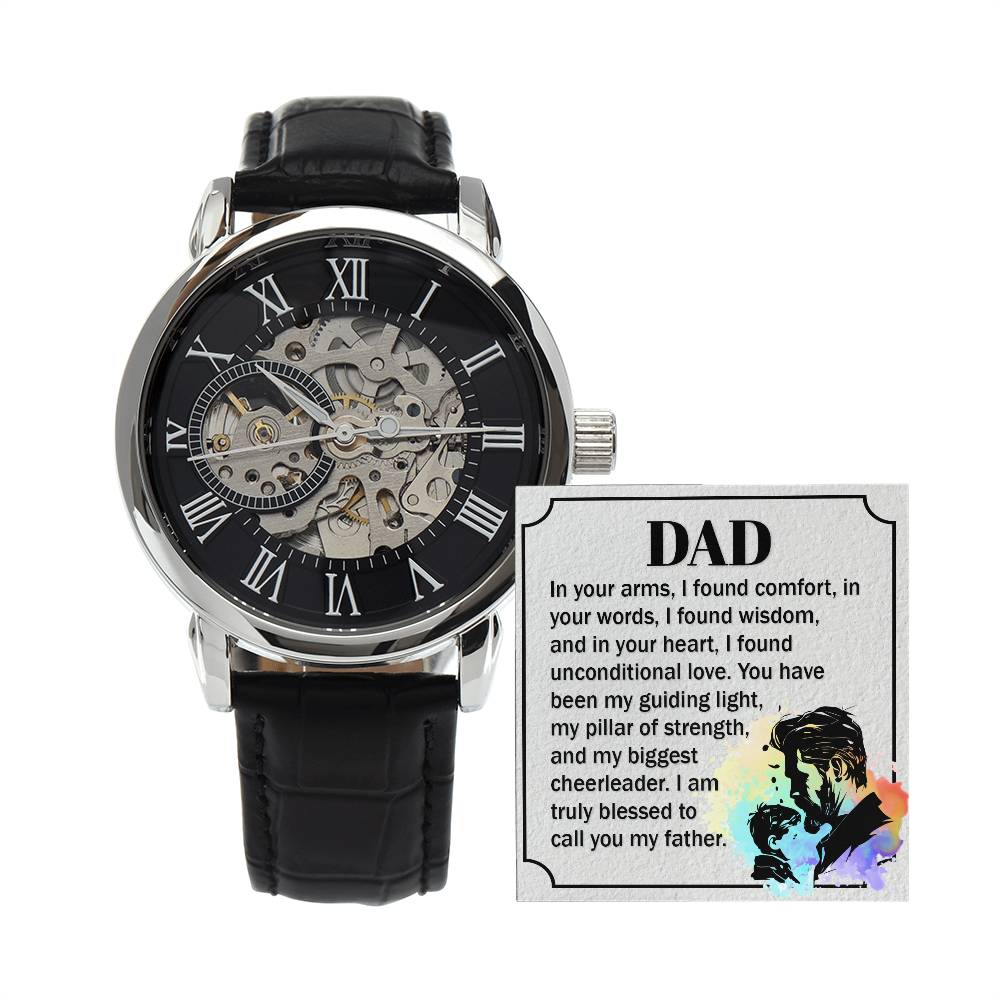 To My Father - Men's Openwork Watch